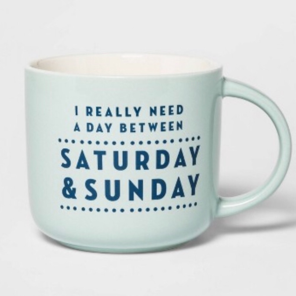 THRESHOLD SET OF 6 Blue Coffee Mug